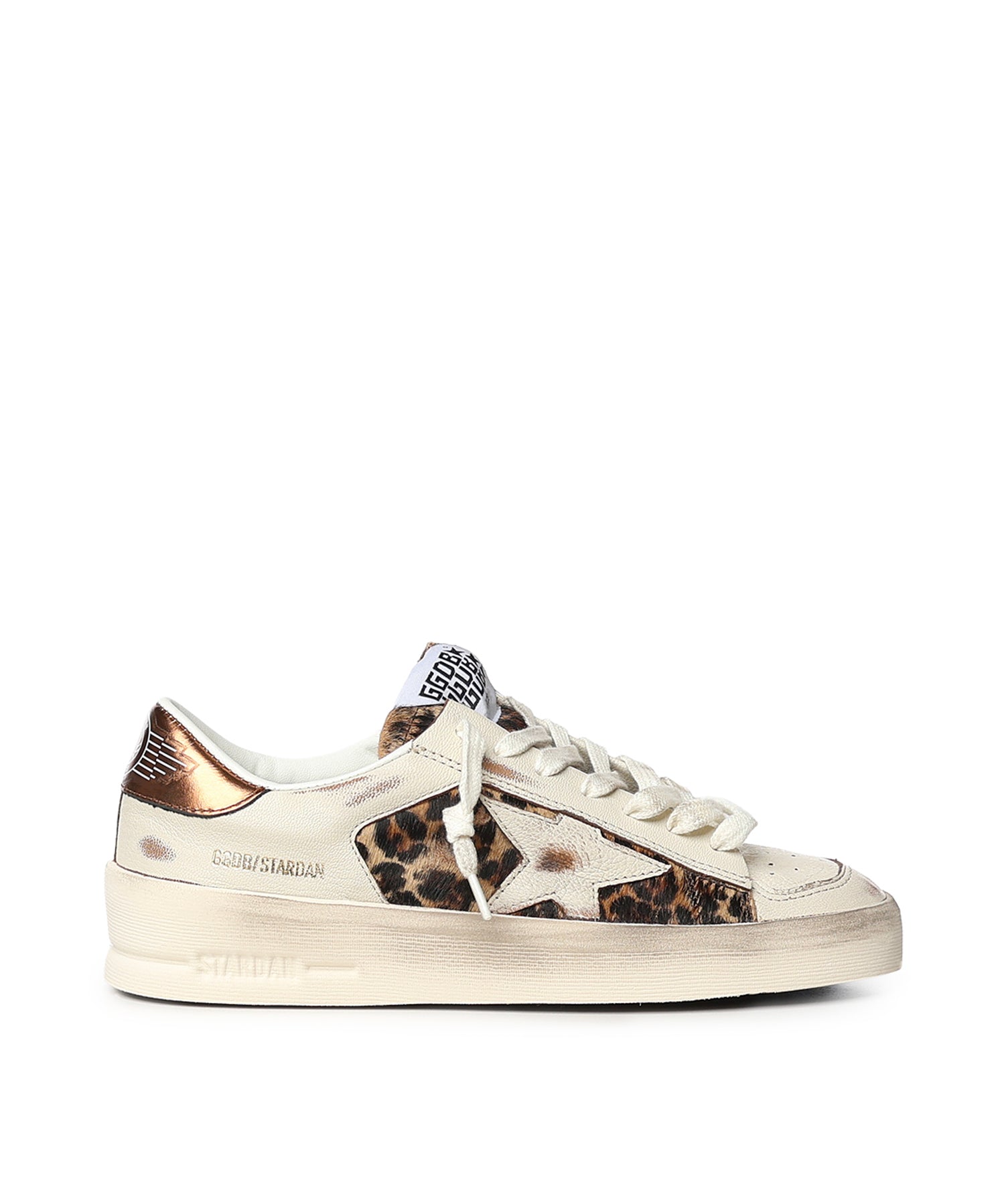 Sneaker Stardan in pelle e cavallino GWF00333 F00849181551 GOLDEN GOOSE 