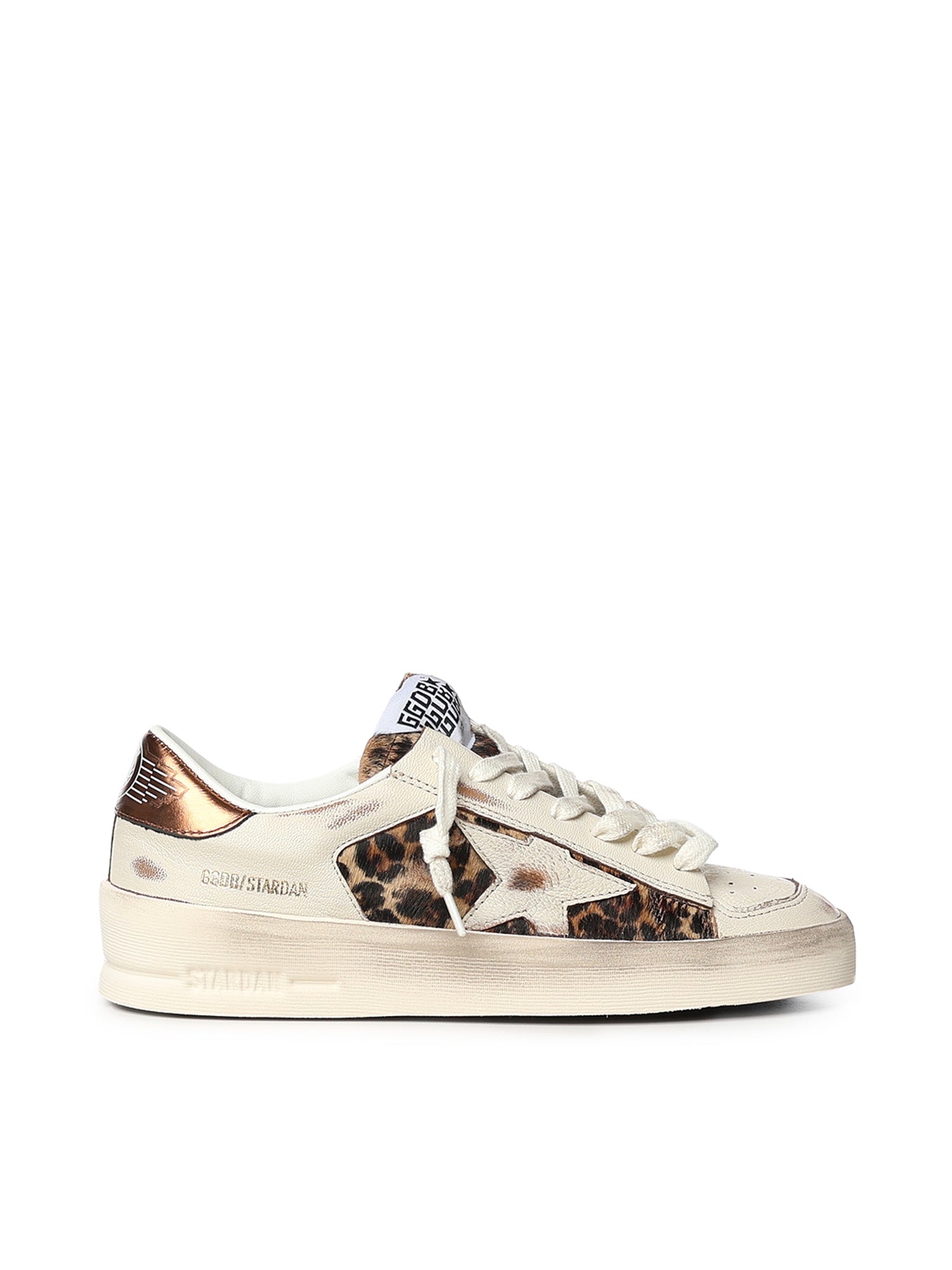 Sneaker Stardan in pelle e cavallino GWF00333 F00849181551 GOLDEN GOOSE 