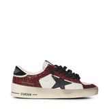 Sneaker Stardan in pelle con glitter GWF00333 F00876615994 GOLDEN GOOSE 