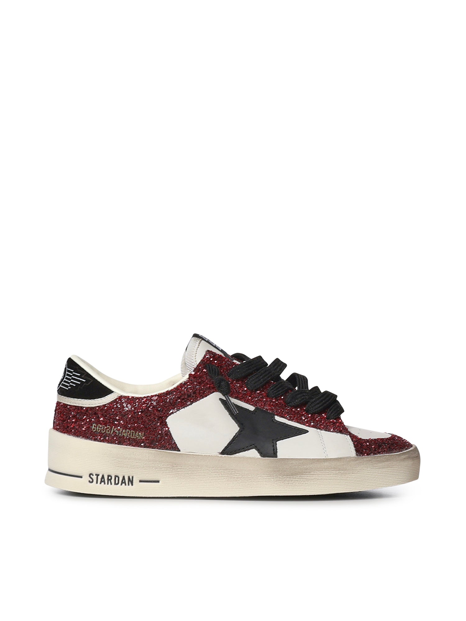 Sneaker Stardan in pelle con glitter GWF00333 F00876615994 GOLDEN GOOSE 