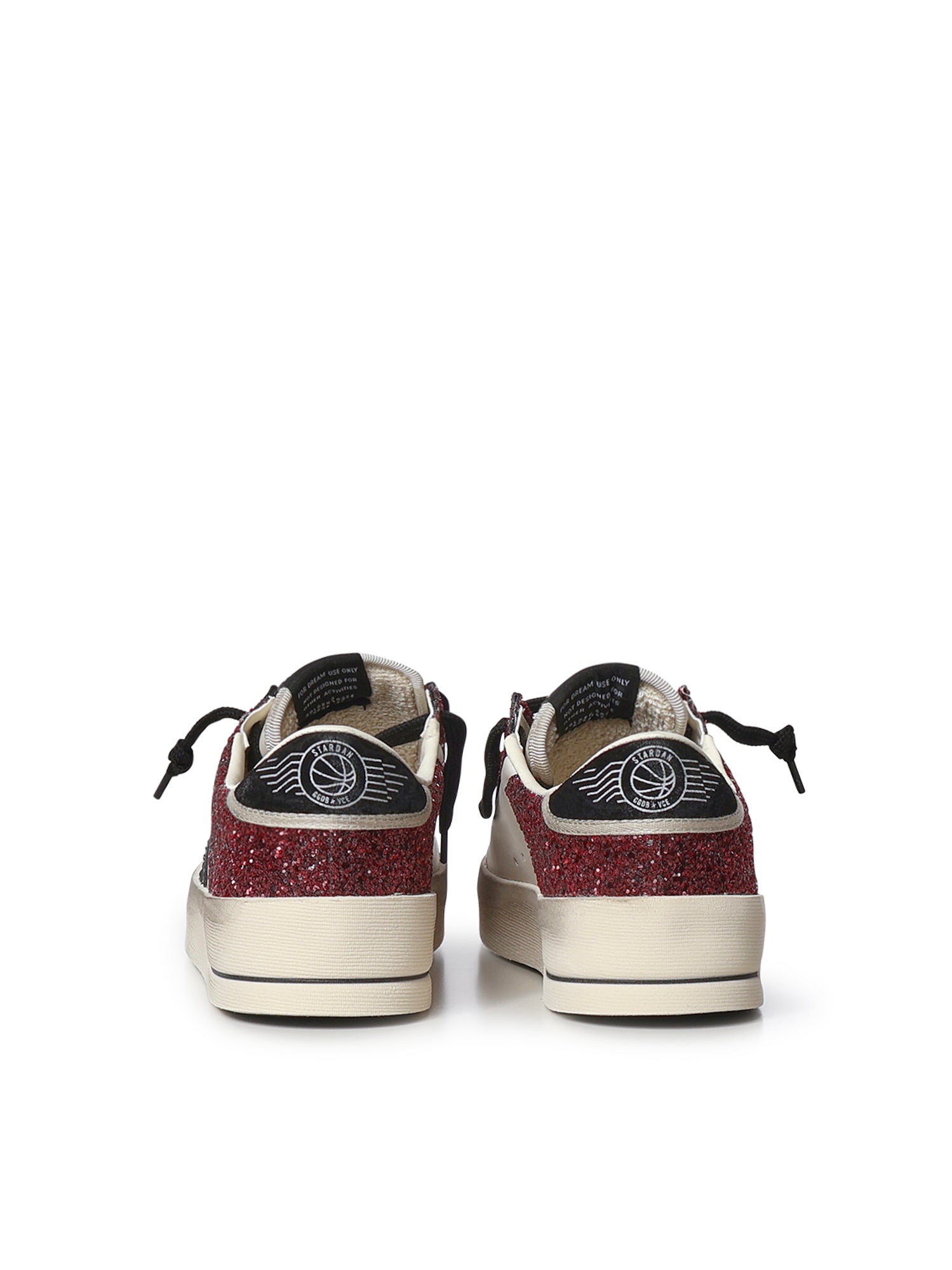 Sneaker Stardan in pelle con glitter GWF00333 F00876615994 GOLDEN GOOSE 