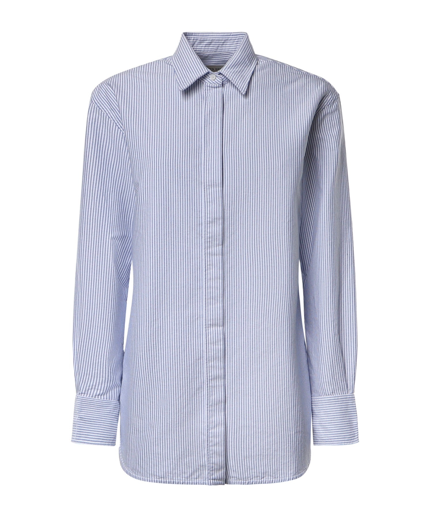 Camicia a righe in cotone GWP00820 P00054880197 GOLDEN GOOSE 