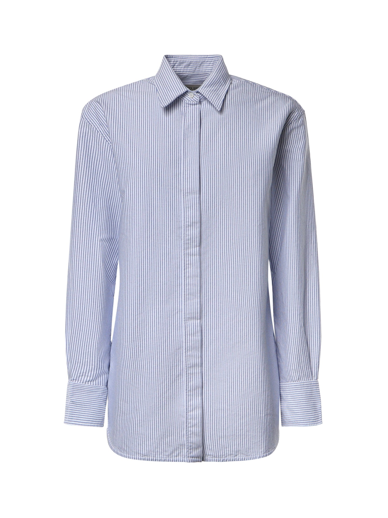 Camicia a righe in cotone GWP00820 P00054880197 GOLDEN GOOSE 