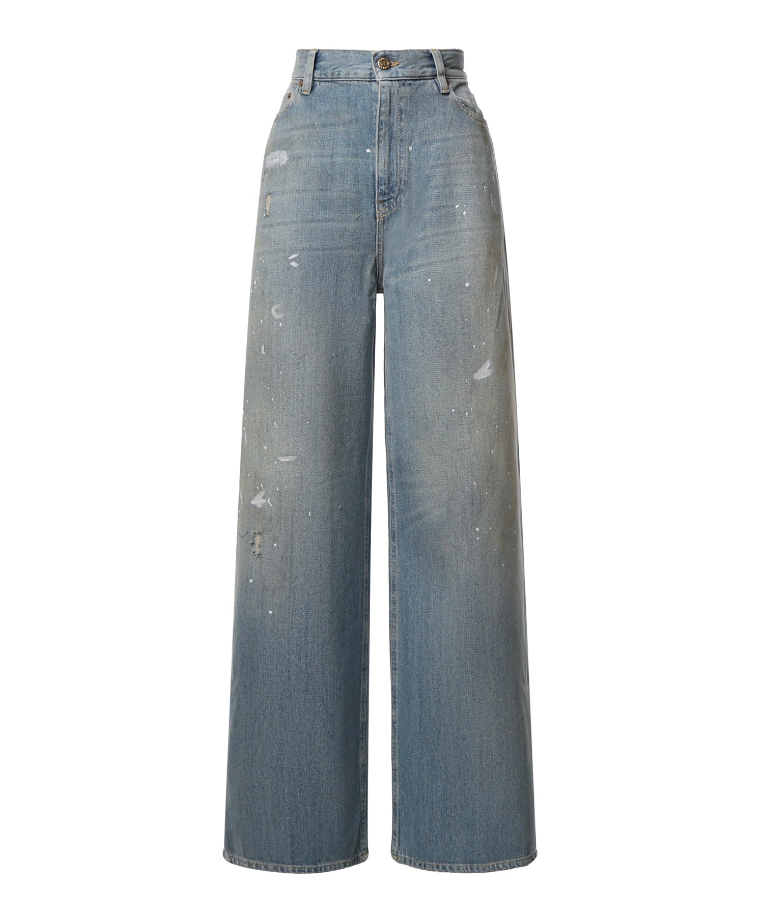 Jeans a gamba larga in denim GWP02079 P00260650100 GOLDEN GOOSE 