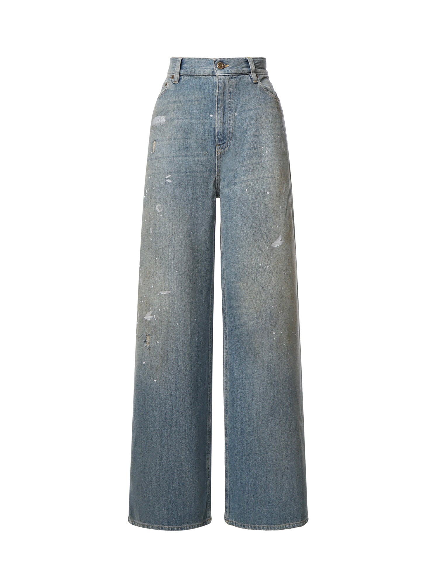 Jeans a gamba larga in denim GWP02079 P00260650100 GOLDEN GOOSE 