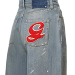 Jeans a gamba larga in denim GWP02079 P00260650100 GOLDEN GOOSE 