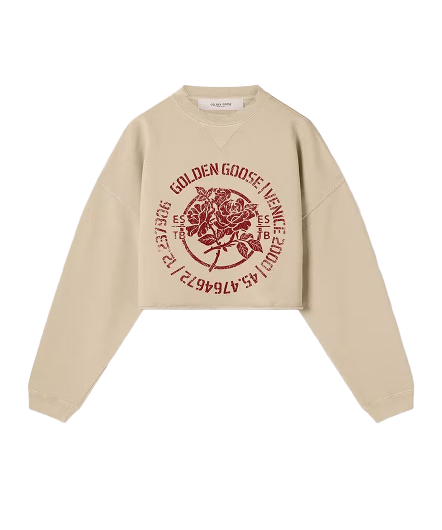 Felpa in cotone con stampa GWP02769 P00264415969 GOLDEN GOOSE 