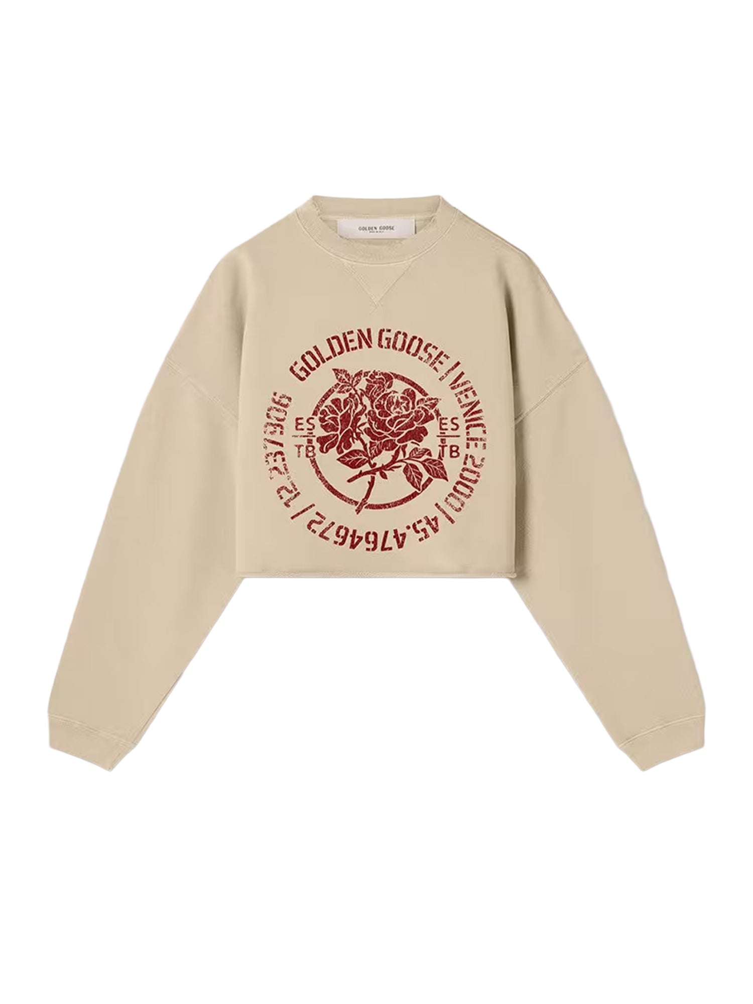 Felpa in cotone con stampa GWP02769 P00264415969 GOLDEN GOOSE 