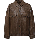 Giacca in pelle GWP02789 P00266736110 GOLDEN GOOSE 