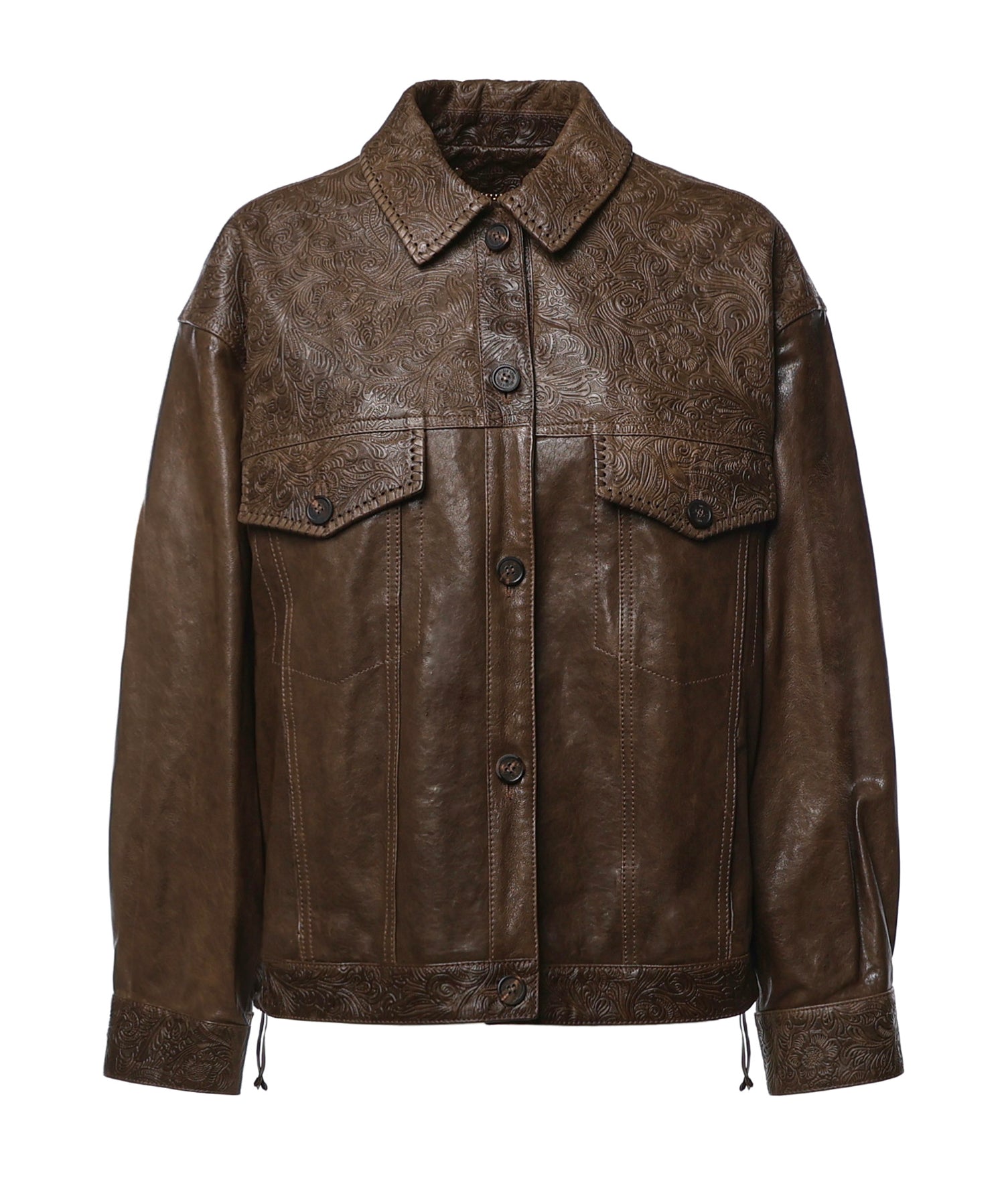 Giacca in pelle GWP02789 P00266736110 GOLDEN GOOSE 