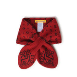 Sciarpa "Bandana Bowtie" in misto lana<BR/> A28819AL CARMINE/BLACK GUEST IN RESIDENCE 