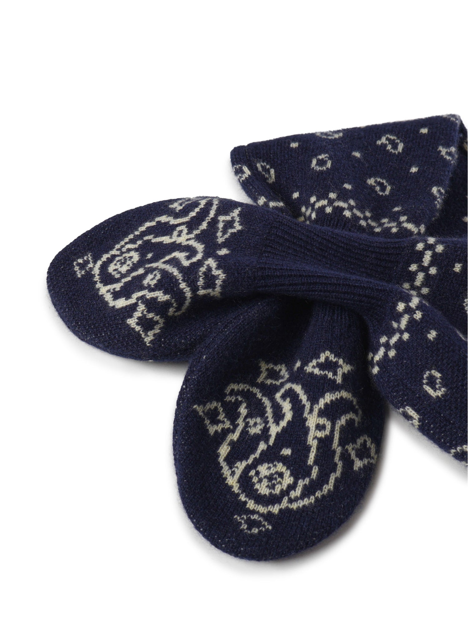 Sciarpa "Bandana Bowtie" in misto lana A28819AL MIDNIGHT/BUTTER GUEST IN RESIDENCE 