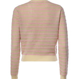 Cardigan Jane a righe in cashmere W43910JM BUTTER COMBO GUEST IN RESIDENCE 