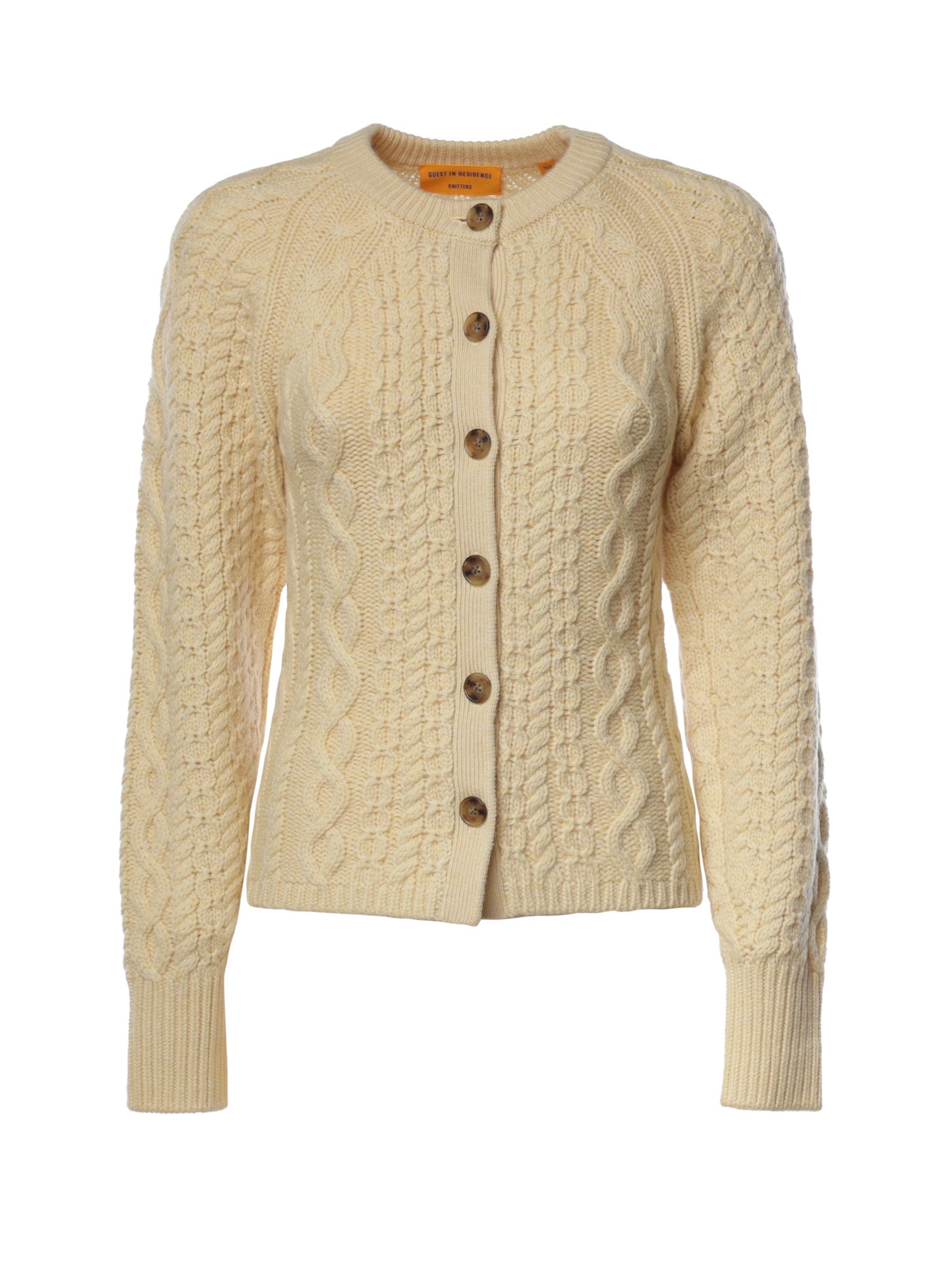 Cardigan in misto lana e cashmere W47819CM BUTTER GUEST IN RESIDENCE 