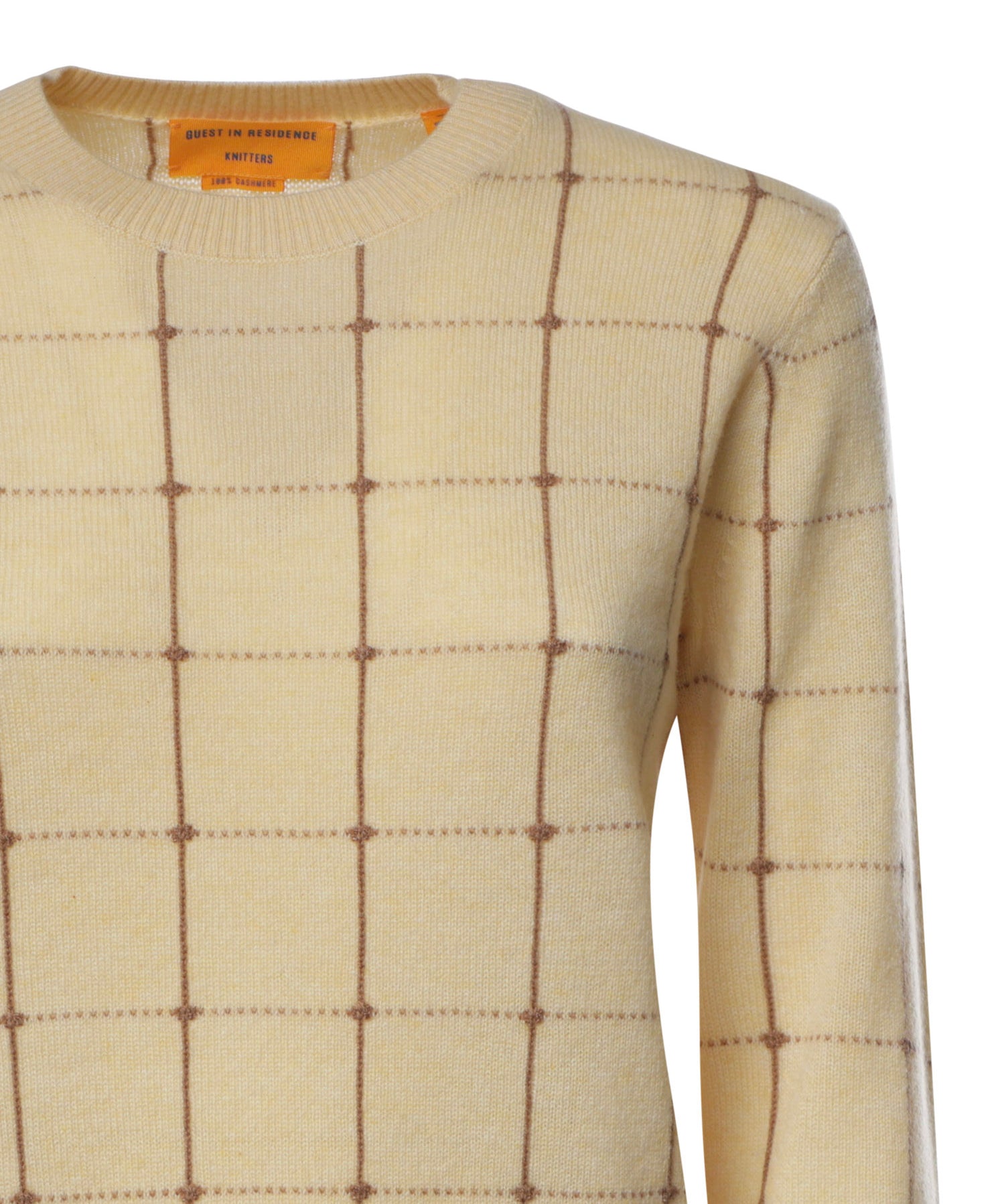 Pullover in cashmere W49410JL BUTTER/ALMOND GUEST IN RESIDENCE 