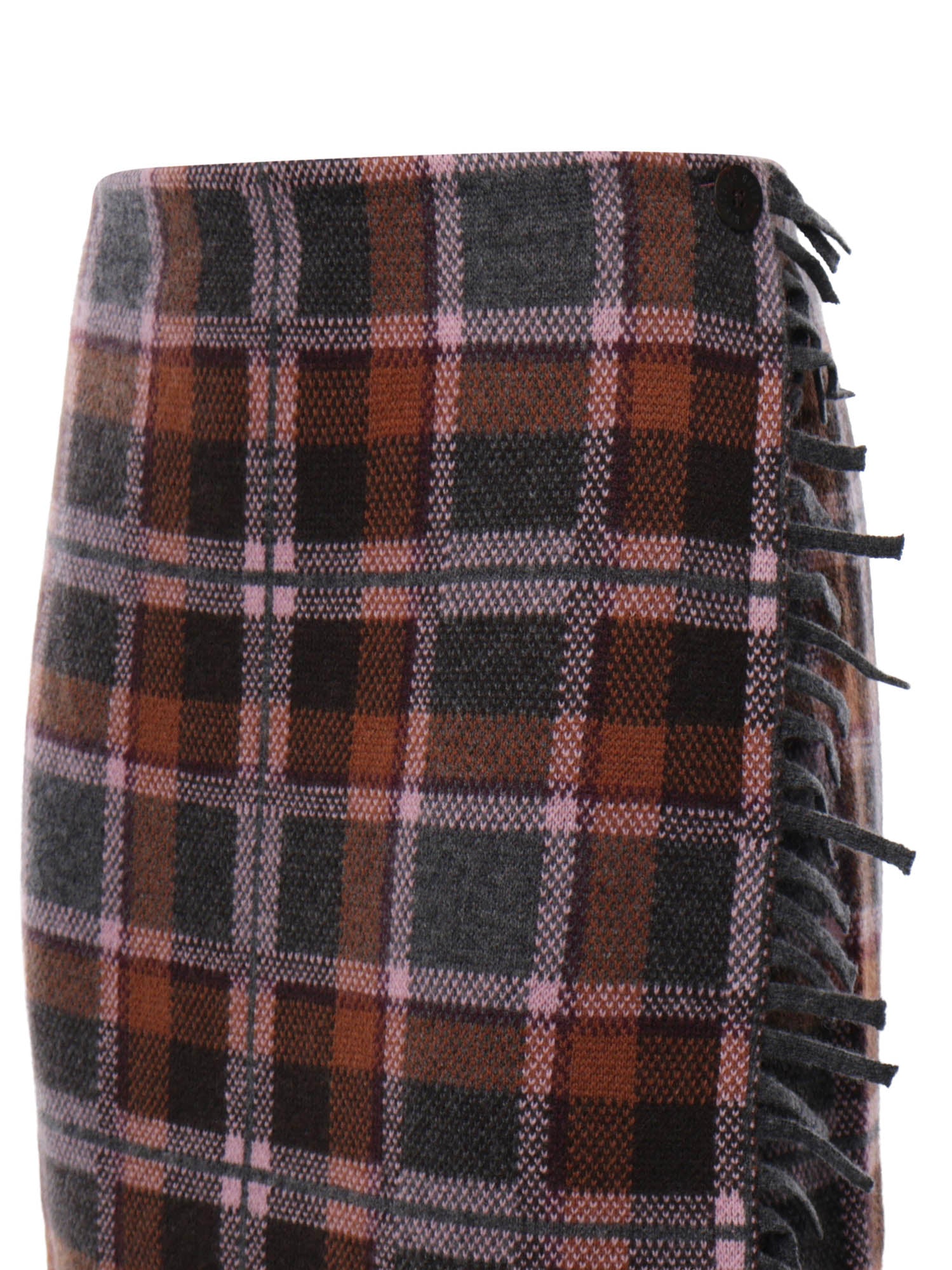 Gonna "Tartan Wrap" in misto lana W50219JM SPRINKLE COMBO GUEST IN RESIDENCE 