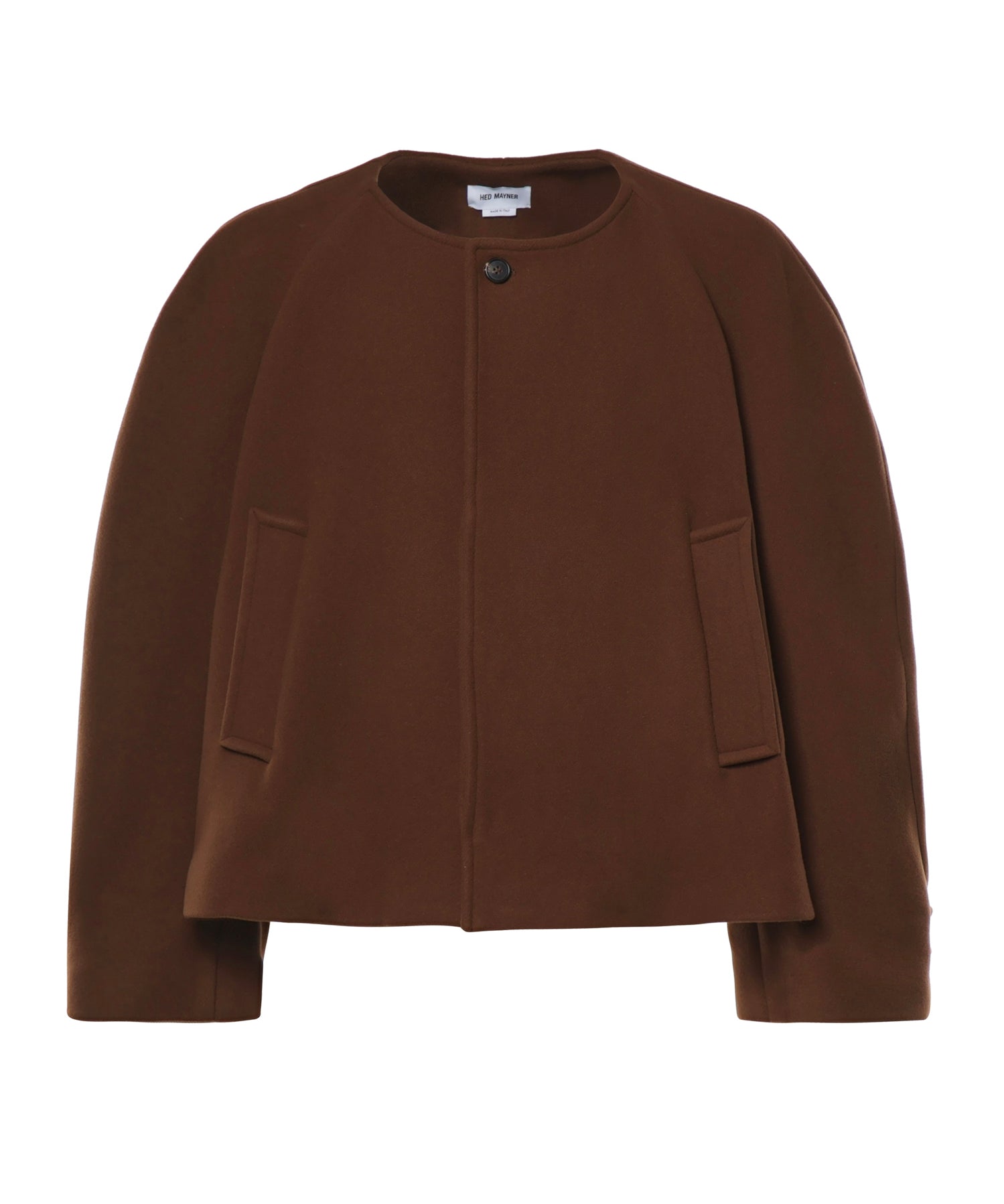 Cappotto squadrato senza colletto HMMD10068PHD366 220 HED MAYNER 