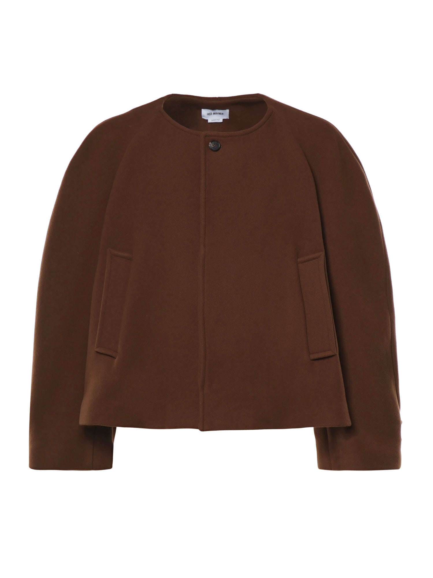 Cappotto squadrato senza colletto HMMD10068PHD366 220 HED MAYNER 
