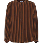 Camicia oversize a righe senza colletto HMMD60059AHD360 205 HED MAYNER 