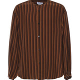 Camicia oversize a righe senza colletto HMMD60059AHD360 205 HED MAYNER 