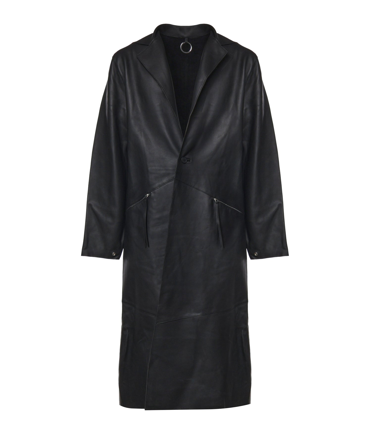 Cappotto Amplitude in pelle AW26M01018 BLK01 HELIOT EMIL 