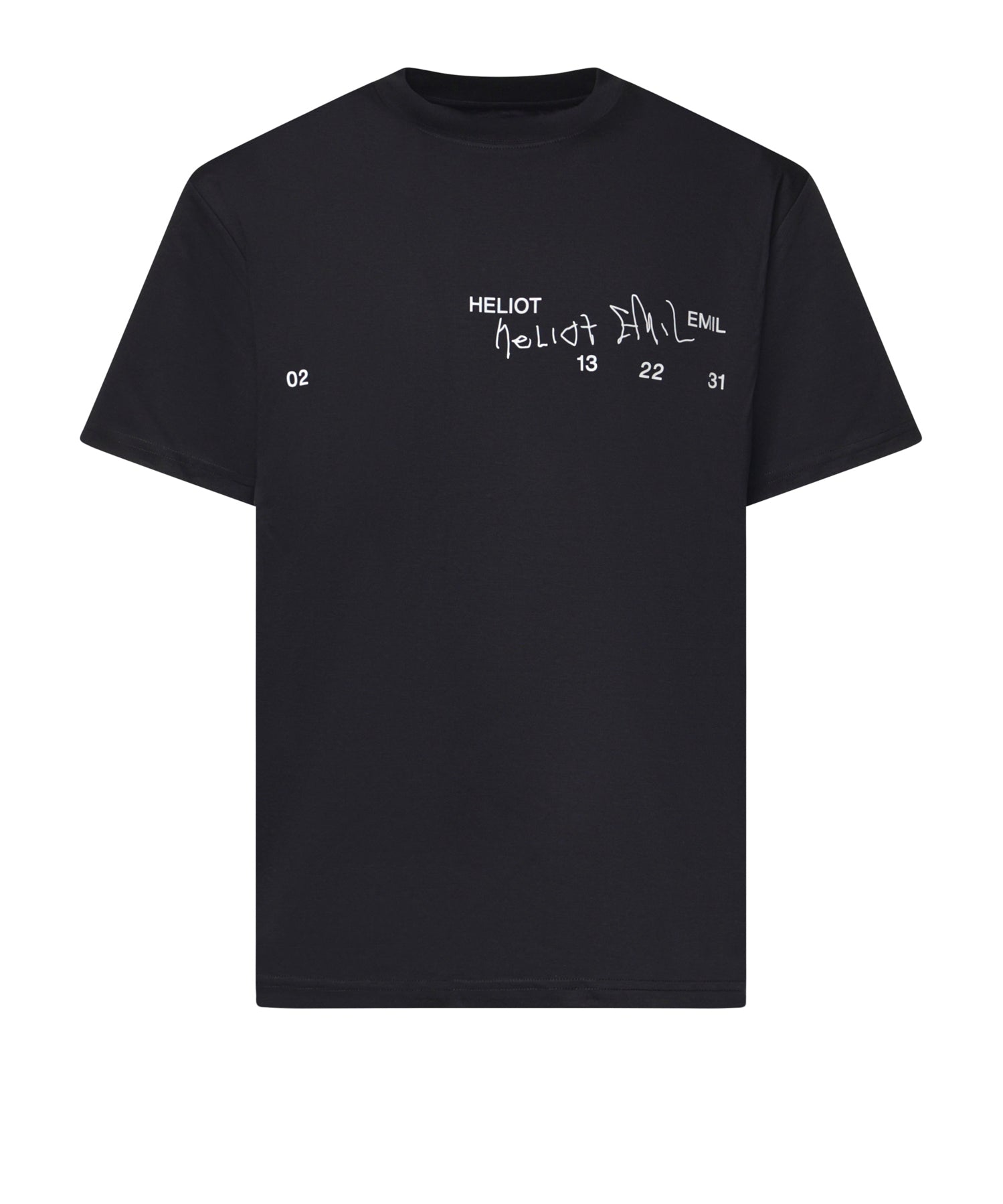 T-shirt Fulgens in cotone AW26M09141 BLK01 HELIOT EMIL 