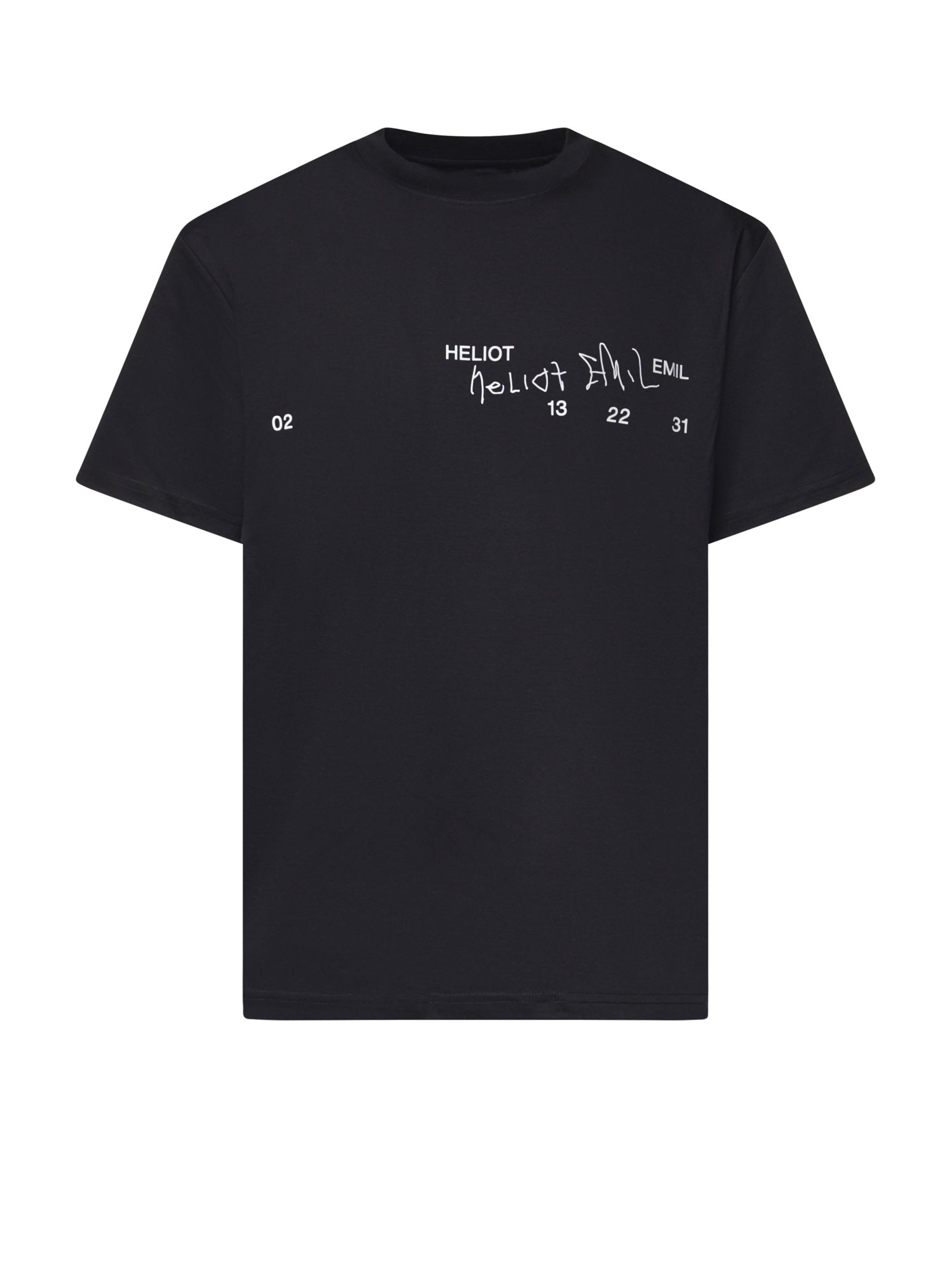 T-shirt Fulgens in cotone AW26M09141 BLK01 HELIOT EMIL 