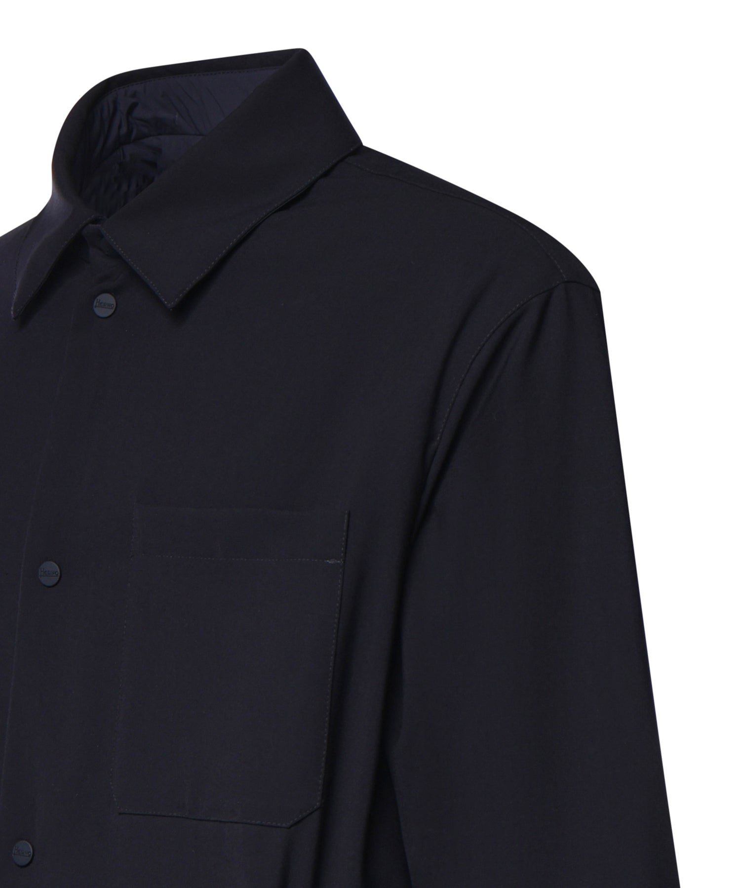 Overshirt in fresco di lana stretch GI000680U 12808Z9292 HERNO 