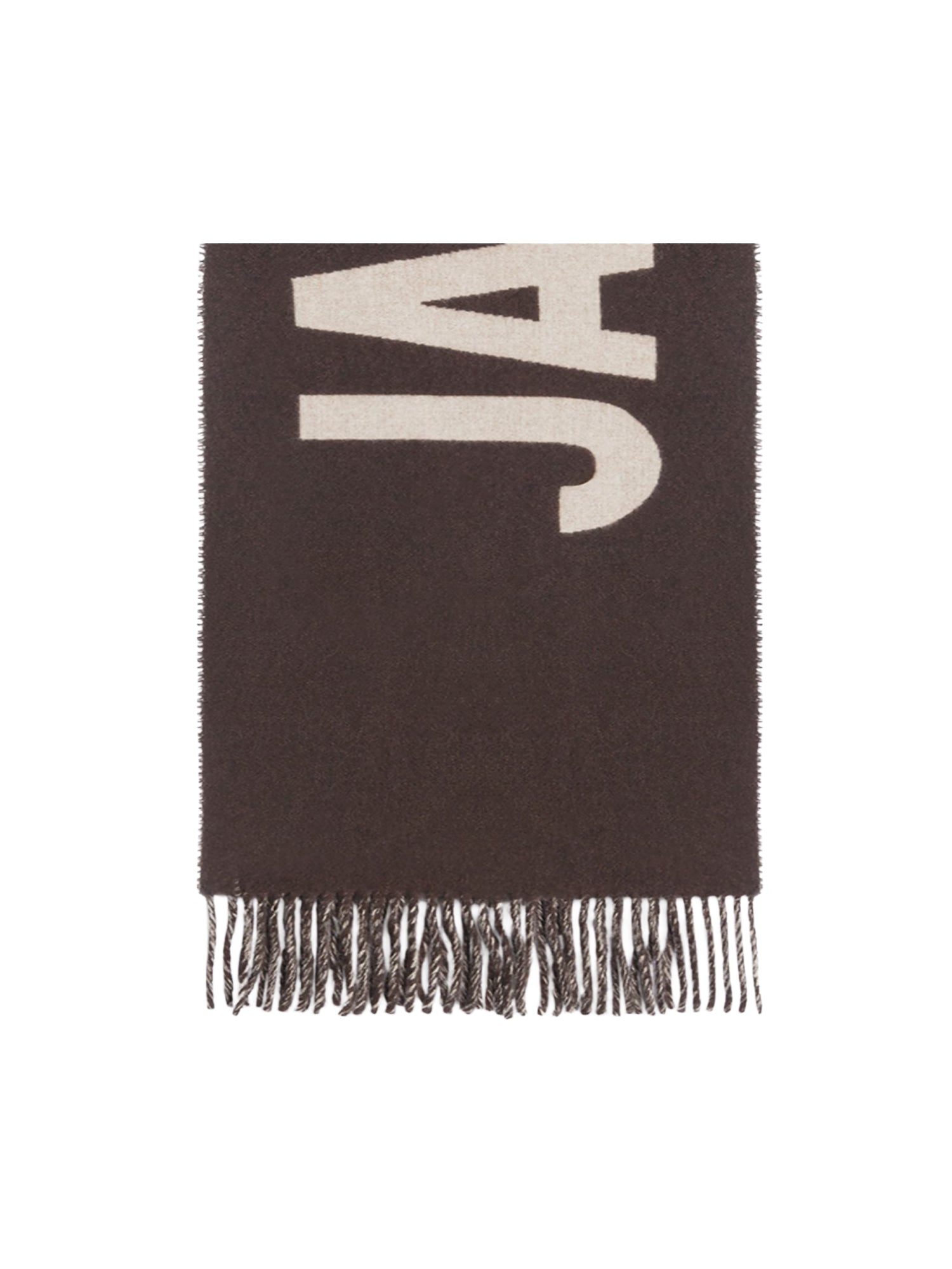Sciarpa con frange e logo ACU00435AOT4001 080 JACQUEMUS 