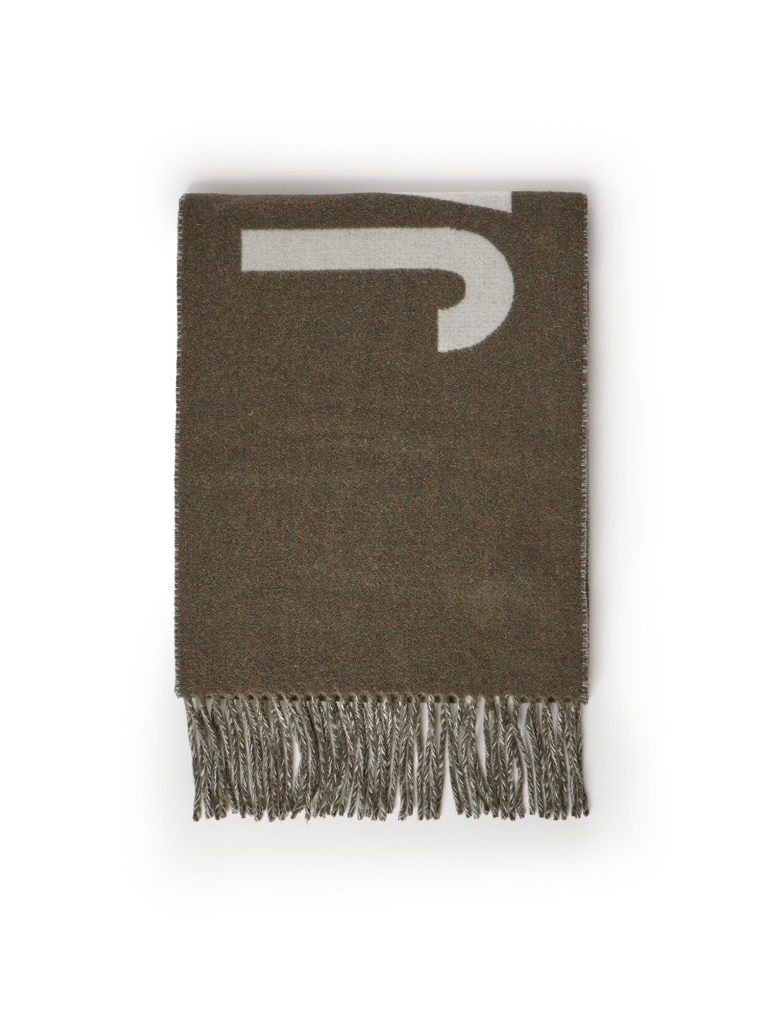 Sciarpa con frange e logo ACU00435AOT4001 560 JACQUEMUS 