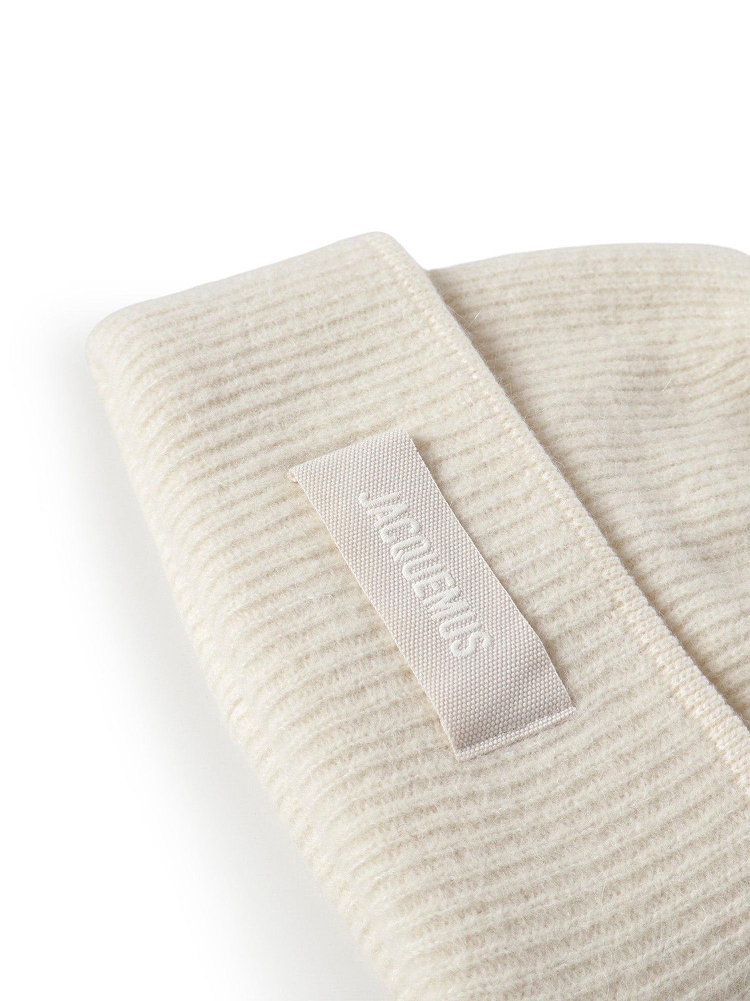 Beanie in gros grain con logo ACU00666AK00227 110 JACQUEMUS 