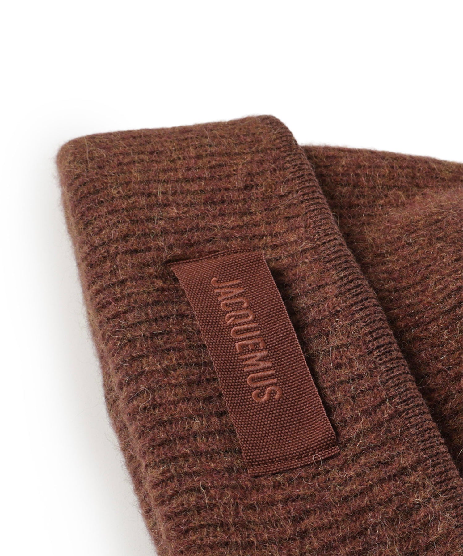 Beanie in gros grain con logo ACU00666AK00227 850 JACQUEMUS 