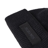 Beanie in gros grain con logo ACU00666AK00227 990 JACQUEMUS 