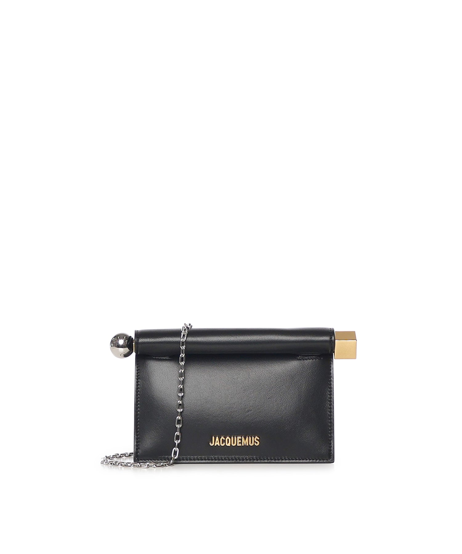 Clutch Rond Carré in nappa BAW00392AC27L14 990 JACQUEMUS 