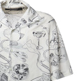 Camicia con stampa in misto viscosa e lino SHM00646AW00930 1TA JACQUEMUS 