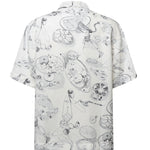 Camicia con stampa in misto viscosa e lino SHM00646AW00930 1TA JACQUEMUS 