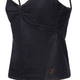 Top in denim de-Nîmes Pina TOW00951AD00041 390 JACQUEMUS 