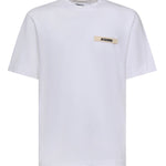 T-shirt in cotone con logo TSM00133AJ00226 100 JACQUEMUS 