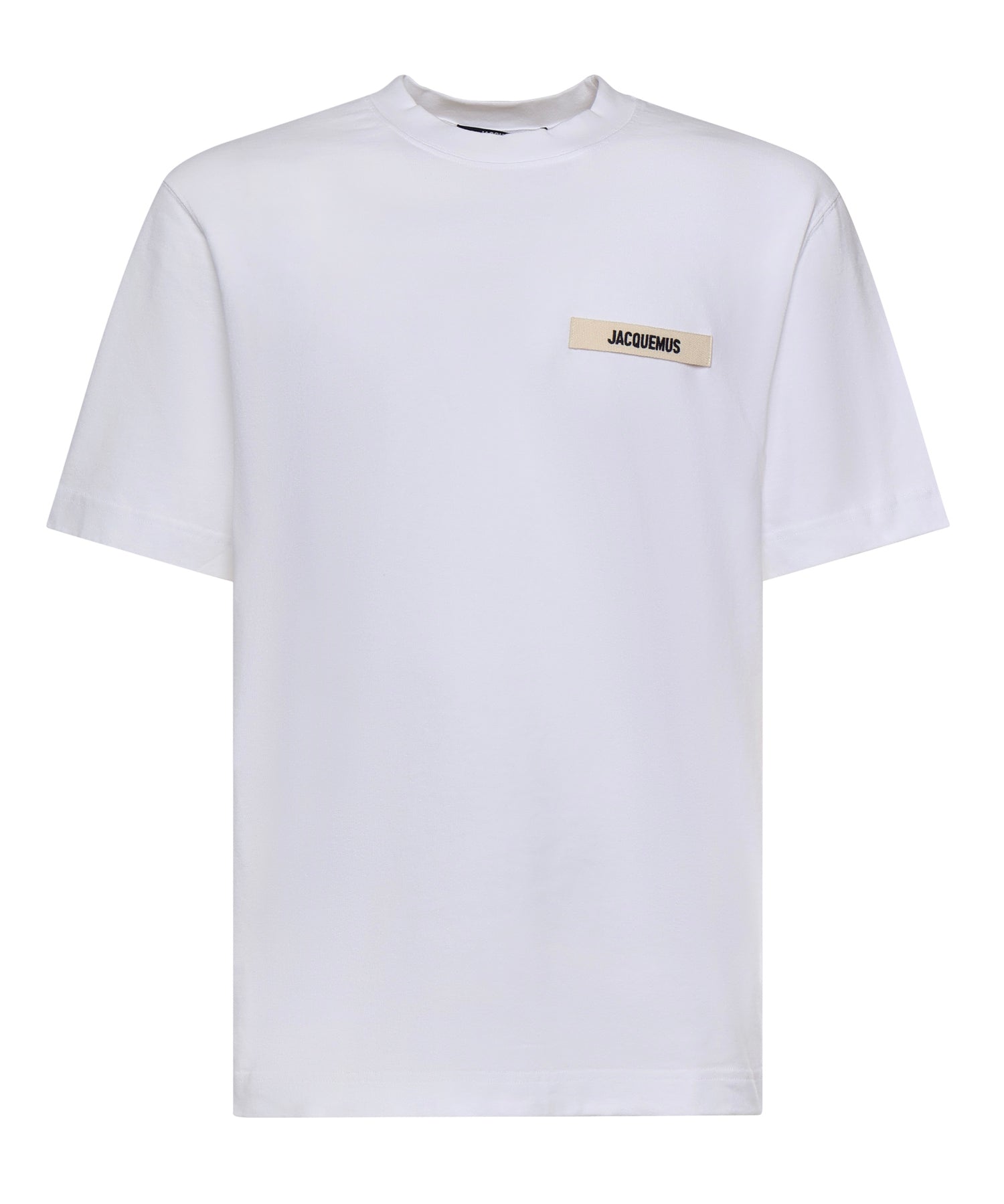 T-shirt in cotone con logo TSM00133AJ00226 100 JACQUEMUS 