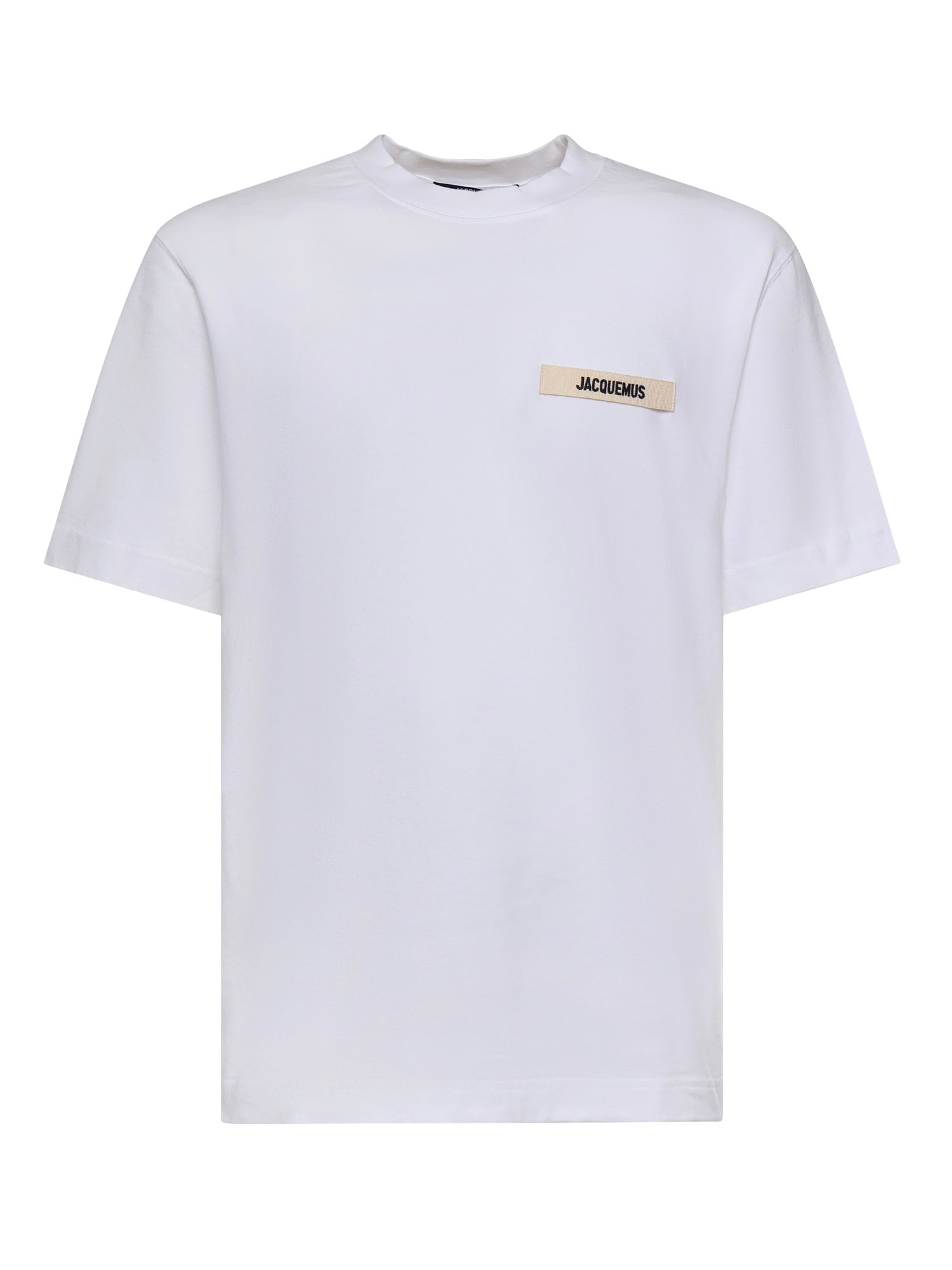 T-shirt in cotone con logo TSM00133AJ00226 100 JACQUEMUS 