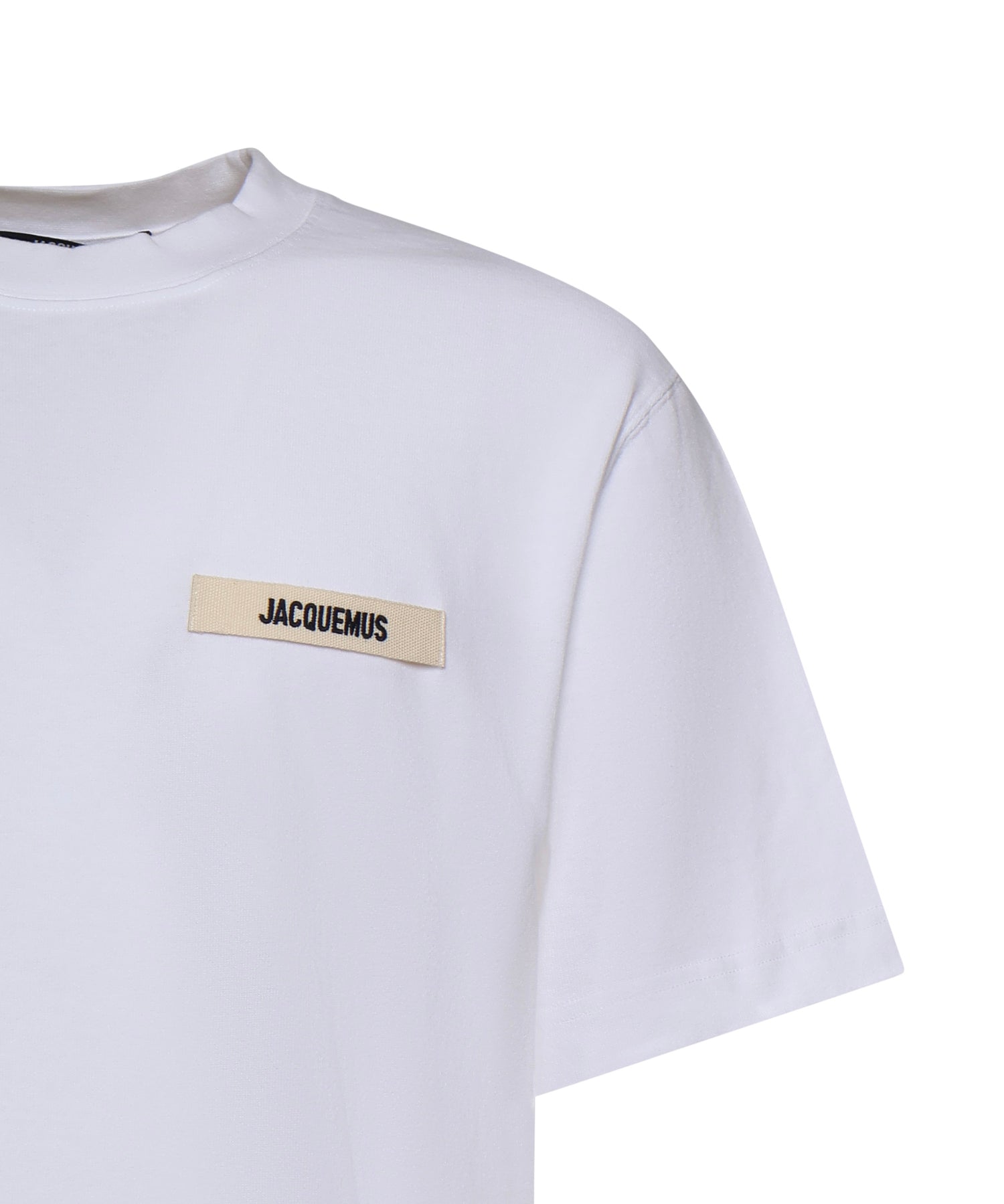 T-shirt in cotone con logo TSM00133AJ00226 100 JACQUEMUS 