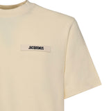 T-shirt in cotone con logo TSM00133AJ00226 150 JACQUEMUS 