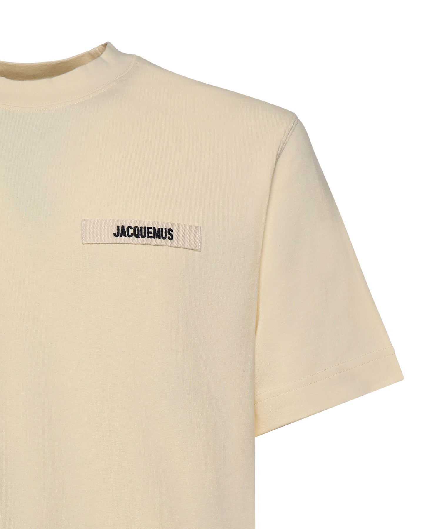 T-shirt in cotone con logo TSM00133AJ00226 150 JACQUEMUS 