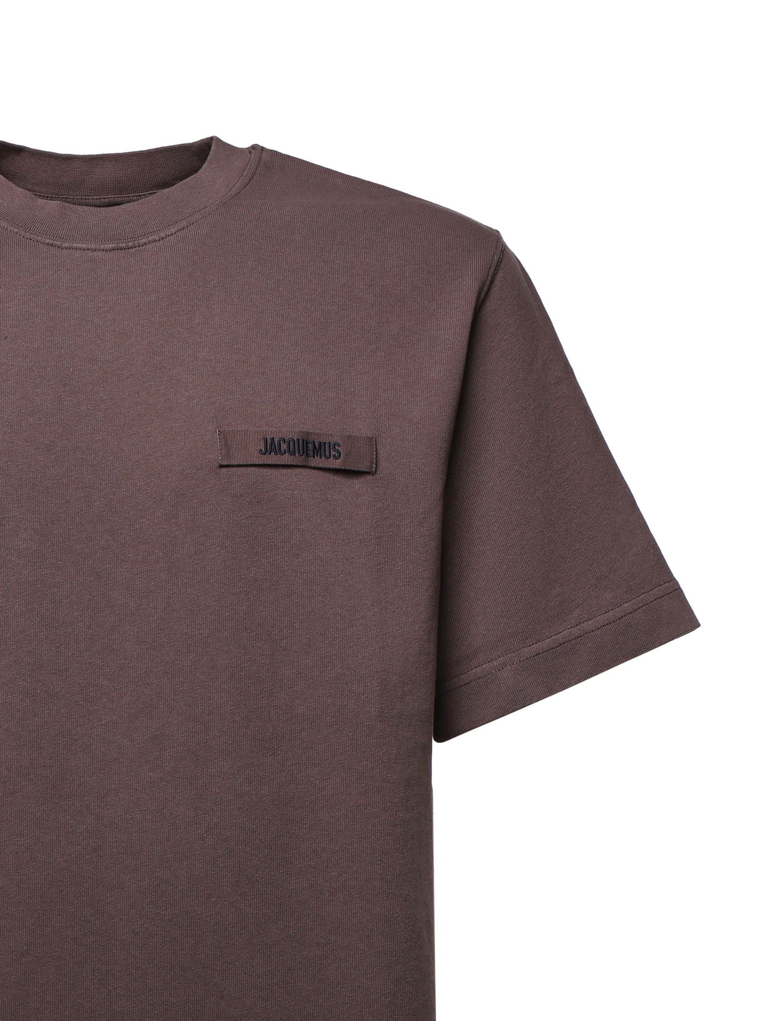 T-shirt in cotone con logo TSM00133AJ00226 850 JACQUEMUS 