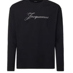 T-shirt in misto cotone con logo TSU00351AJ00289 990 JACQUEMUS 