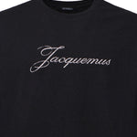 T-shirt in misto cotone con logo TSU00351AJ00289 990 JACQUEMUS 