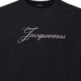 T-shirt in misto cotone con logo TSU00351AJ00289 990 JACQUEMUS 