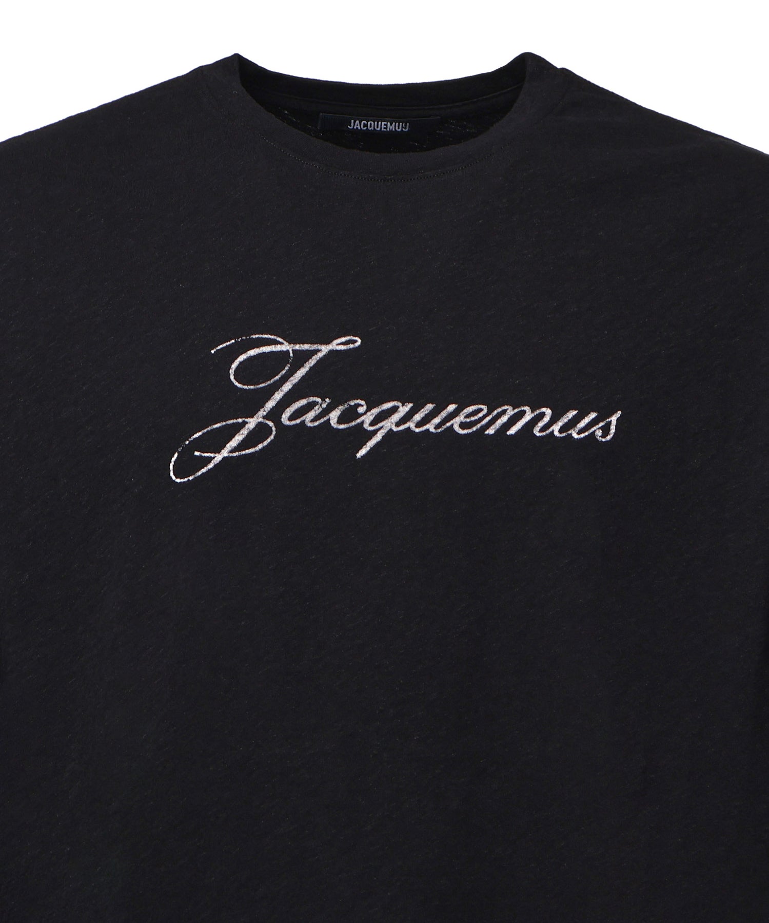 T-shirt in misto cotone con logo TSU00351AJ00289 990 JACQUEMUS 