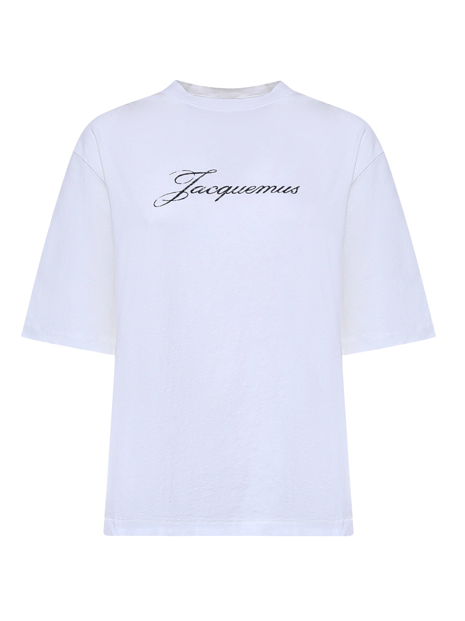 T-shirt Jacquemus con logo TSW00596AJ00289 100 JACQUEMUS 