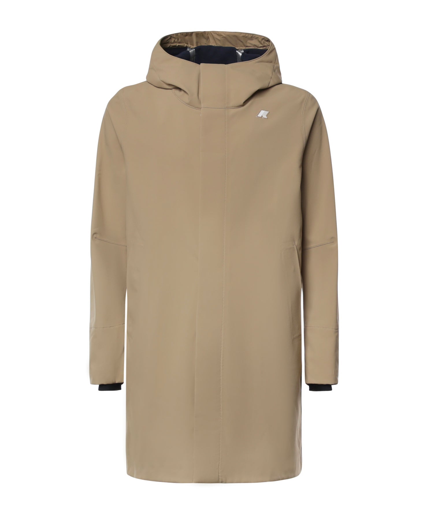 Giacca lunga Thomas Bonded con logo K7126WW DB6 K-WAY 